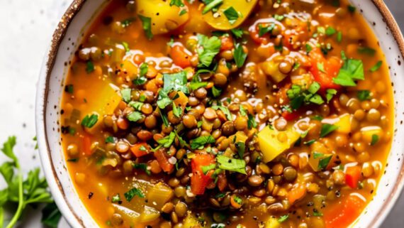Lentil and Potato Soup Recipe