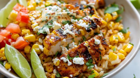 Street Corn Chicken Rice Bowl Recipe