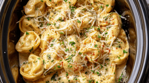 Crockpot Creamy Tortellini Recipe